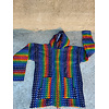 Bunte Strickjacke, Größe M – Grün-Blau