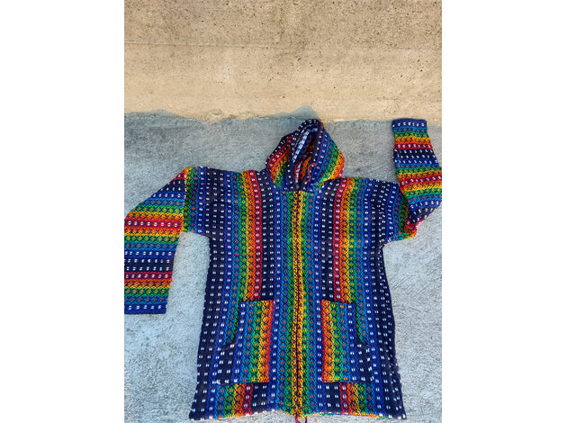 EcuaFina Colorful cardigan M - Green blue