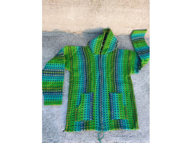 Colorful cardigan M - Green