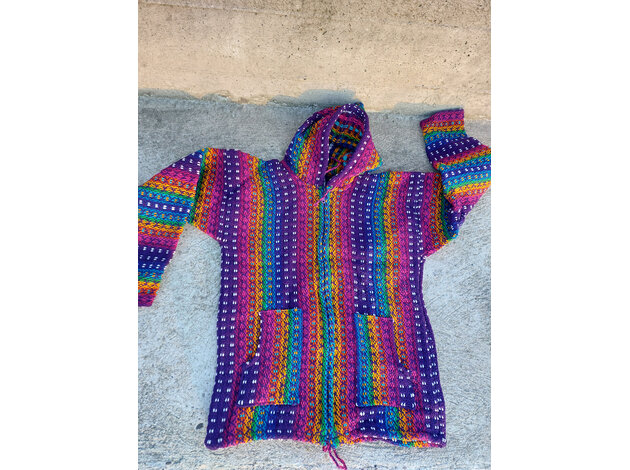 Colorful cardigan M - Purple