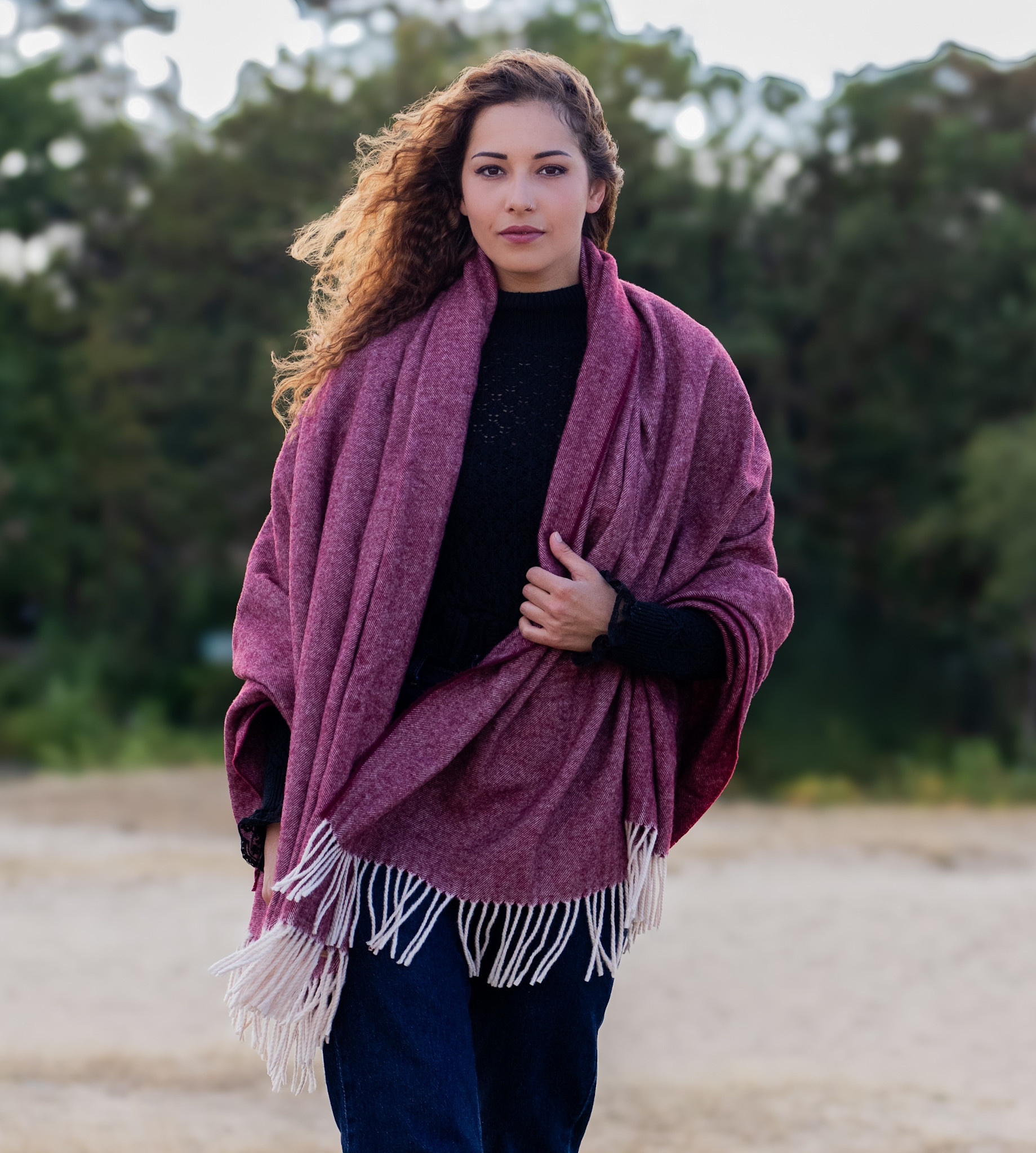 Cashmere wrap – Maris Grey