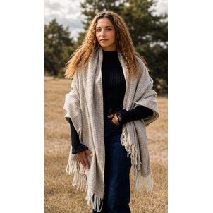 LANAVITTA Châle en laine - Beige confort
