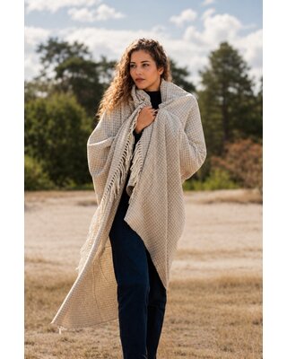 LANAVITTA Wollen Sjaal Comfort Beige