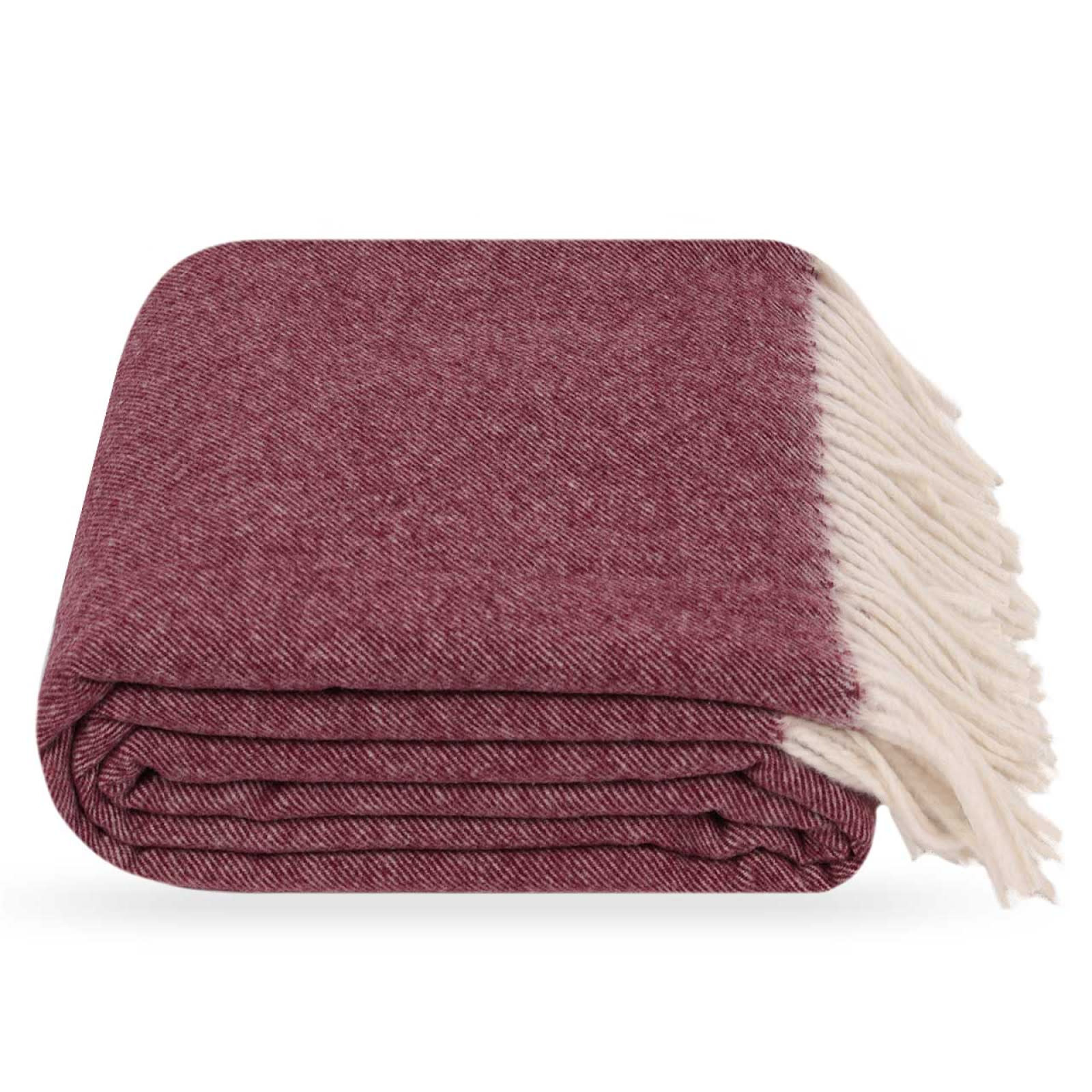 LANAVITTA Woolen Shawl - Steppe Burgundy