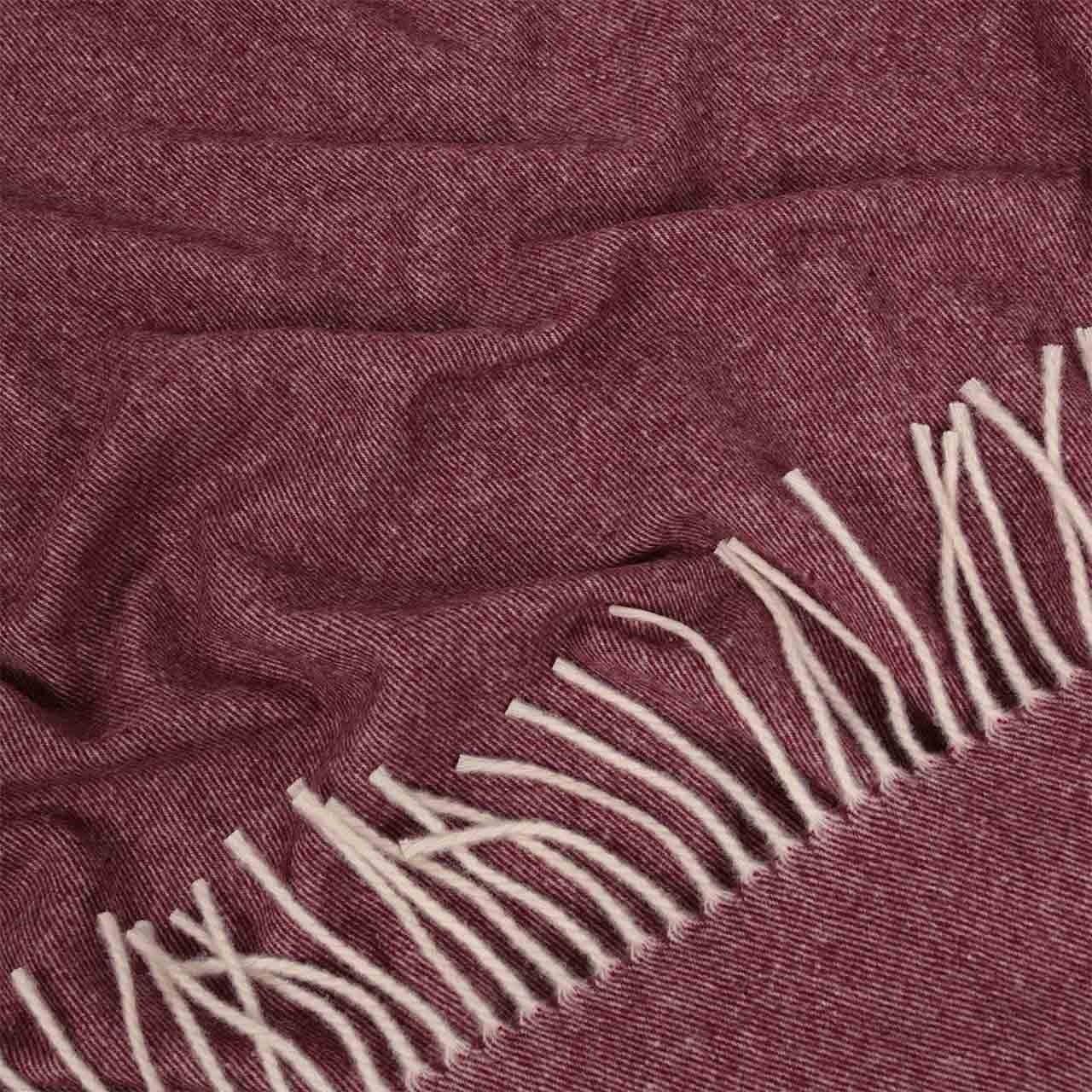 LANAVITTA Woolen Shawl - Steppe Burgundy