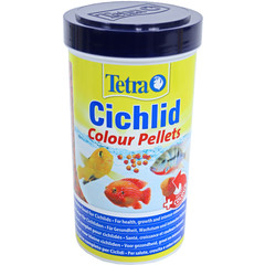 Tetra voeders Tetra Cichlid Colour pellets, 500 ml.