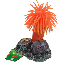 Boon aqua deco Boon Aqua Deco ornament siliconen zeeannemoon met rots, 9 cm.