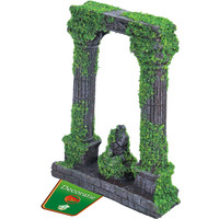Boon aqua deco Boon Aqua Deco ornament polyresin ruïne 2x zuil met beeld en mos, 12 cm.