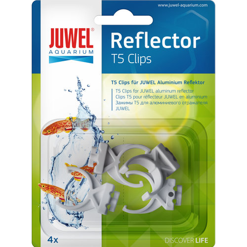 Juwel Juwel reflectorklem High-Lite T5 plastic, pak à 4 stuks.