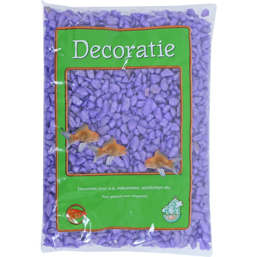 Boon Aqua Deco glitter gravel lila, zak à 1 kg.
