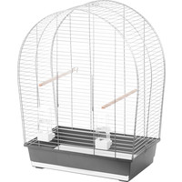 Interzoo Interzoo vogelkooi Sylwia, zilver/grijs.