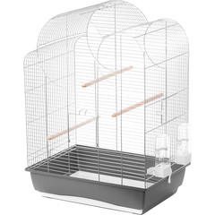 Interzoo Interzoo vogelkooi Big Eliza, zilver/grijs.
