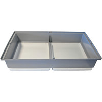 Voltrega Voltregá onderbak met lade, grijs/wit 010232GC.