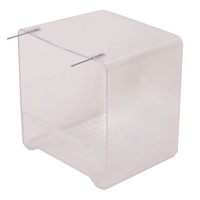 Boon badhuis transparant met metalen haakjes.