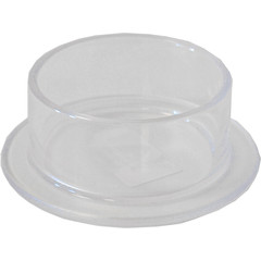 Universele voerbak rond plastic transparant, Ø 7 cm.