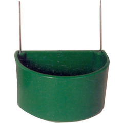 Kolibrie-bak groot groen, met metalen haak.