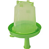 Drinkfontein bajonet/op poot plastic groen, 3 liter.