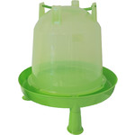 Drinkfontein bajonet/op poot plastic groen, 7 liter.