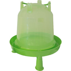 Drinkfontein bajonet/op poot plastic groen, 7 liter.