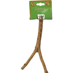 Boon zitstok met schroefdraad hout, 20 cm.