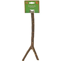 Boon zitstok met schroefdraad hout, 30 cm.