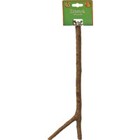 Boon zitstok met schroefdraad hout, 35 cm.