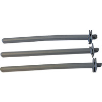 Voltrega Voltregá zitstok indraaimodel met klem plastic grijs, zak a 3 stuks.