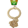 Boon Boon vogelspeelgoed touwring katoen klein 1-rings, Ø 13 cm.