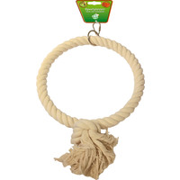 Boon Boon vogelspeelgoed touwring katoen medium 1-rings, Ø 21 cm.