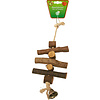Boon Boon vogelspeelgoed klos hout 7x met touw en bel, 33 cm.