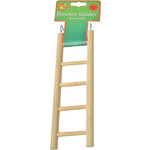 Boon Boon vogelspeelgoed ladder hout 5 traps, 22 cm.