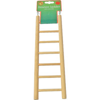 Boon Boon vogelspeelgoed ladder hout 7 traps, 28 cm.