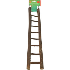 Boon Boon vogelspeelgoed ladder hout Natural 9 traps, 45 cm.