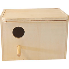 Boon Boon broedblok voor mezen, lang met rond gat.