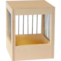 Boon Boon nestkast hout met tralies.