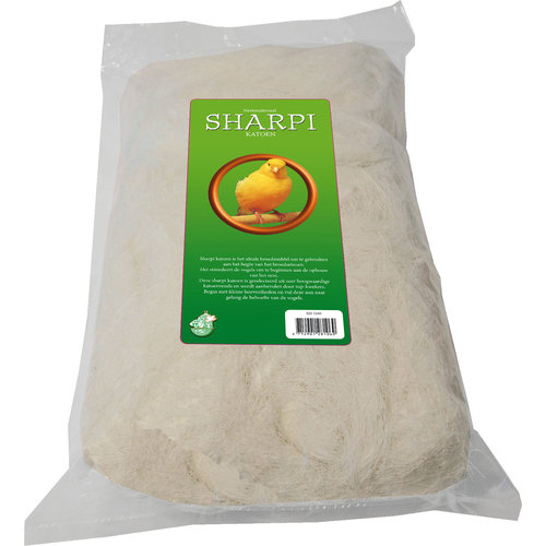 Boon nestmateriaal sharpi katoen, verpakt per kg.