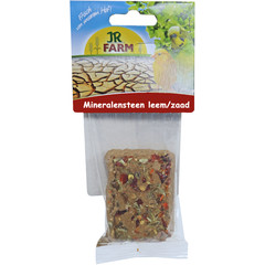 JR Farm JR Farm parkiet & kanarie mineralensteen leem/zaad, 75 gram. 08446