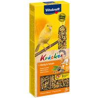 Vitakraft Vitakraft honing/sesam-kräcker kanarie, 3in1.