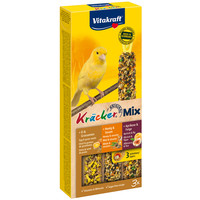 Vitakraft Vitakraft Mix honing/sesam-ei/graszaad-abrikoos/vijg-kräcker kanarie, 3in1.