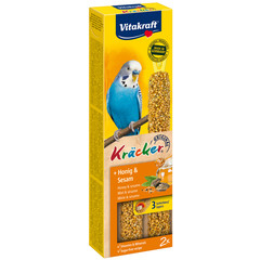 Vitakraft Vitakraft honing/sesam-kräcker parkiet, 2in1.
