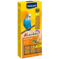 Vitakraft Vitakraft honing/sesam-kräcker parkiet, 3in1.