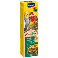 Vitakraft Vitakraft honing/eucalyptus-kräcker valkparkiet, 2in1.