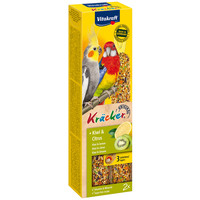 Vitakraft Vitakraft kiwi/citrus-kräcker valkparkiet, 2in1.