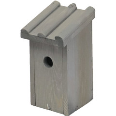 Mezenkast buiten grijs, ribdak.