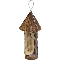 Pindahouder 'natural' rond met puntdak hangbaar, 31 cm.