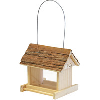 Voederhuis 'natural' 2-zijdig hangbaar, 21 cm.