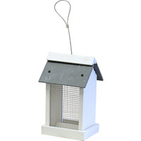 Pindahouder wit/leisteen 2-zijdig hangbaar, 27 cm.