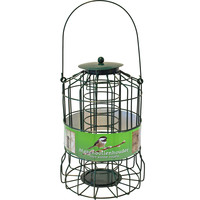 Boon mezenbolhouder metaal voor kleine vogels groen, 24x Ø 17 cm.