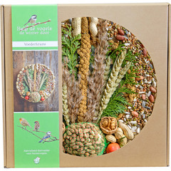 Boon voederkrans met pindanet en decoratie, Ø 28 cm.