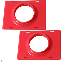 Voltrega Voltregá pak à 2 plastic verbindingsplaatje, roze.